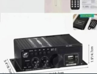 Amplificador AK380 Bluetooth 800W + Mando + Fuente