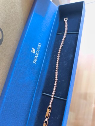 Pulsera Swarovski Tennis Imber Emily Oro Rosa