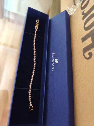 Pulsera Swarovski Tennis Imber Emily Oro Rosa