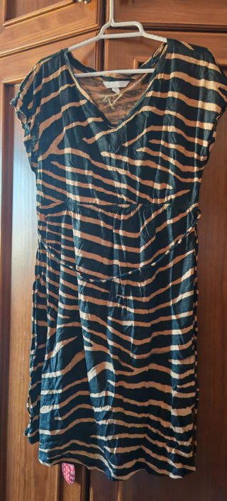 Vestido H&M estampado cebra