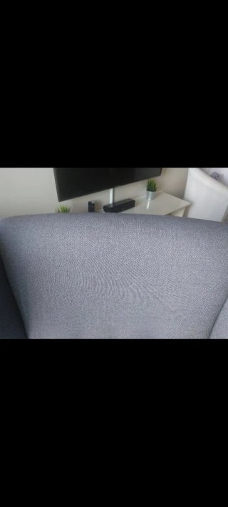 Butaca Ikea gris tela STRANDMON