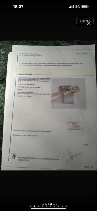 Alianza Diamantes Oro Blanco