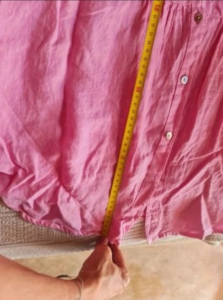 Lino 100% Anna Vitti ​Blusa Túnica T.M/L ¡Sin uso!