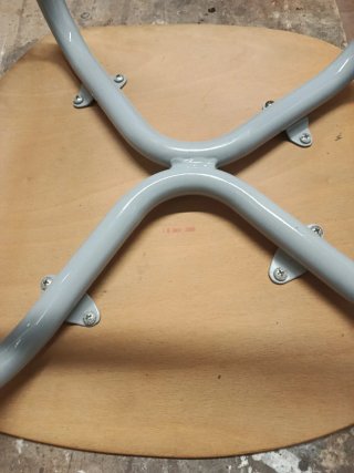 2 Taburetes Madera y Metal