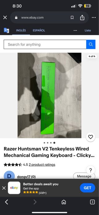 Teclado Mecánico Razer Huntsman V2 Tenkeyless