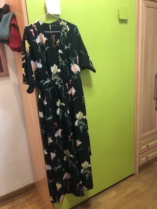 Mono Zara flores negro