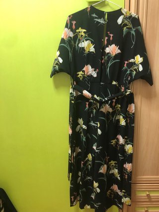 Mono Zara flores negro