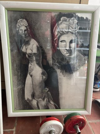 2 Cuadros de Esculturas Clásicas