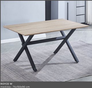 Mesa Comedor Madera y Metal