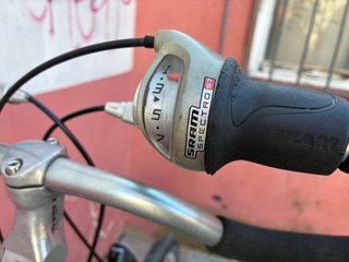 Bicicleta Aluminio Plateada