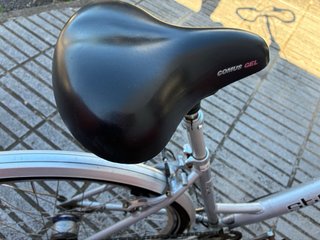 Bicicleta Aluminio Plateada
