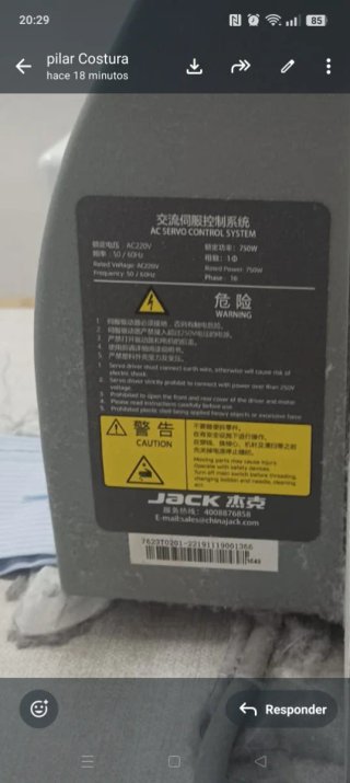 Máquina de coser industrial JACK,cerradora