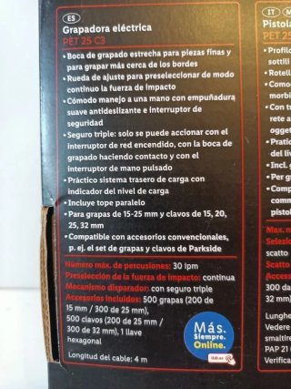 Grapadora Clavadora PARKSIDE