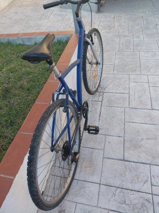 Bicicleta de paseo azul
