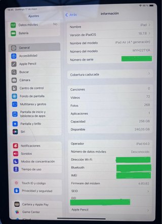 iPad Air 4 256GB WiFi + Cellular + Apple Pencil 2