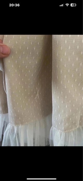 Vestido ceremonia beige Atelier de Candela