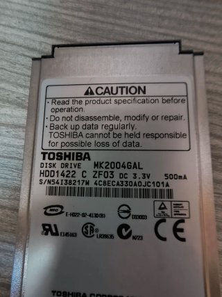 Disco Duro Toshiba 20GB MK2004GAL