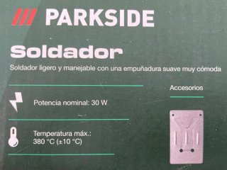 Soldador Parkside 30W