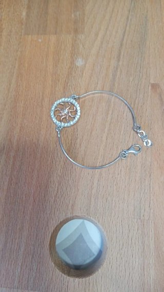 Bracciale Argento 925 Sole Strass