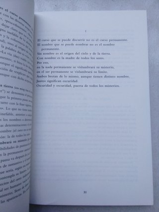 Tao te king Libro del curso y de la virtud
