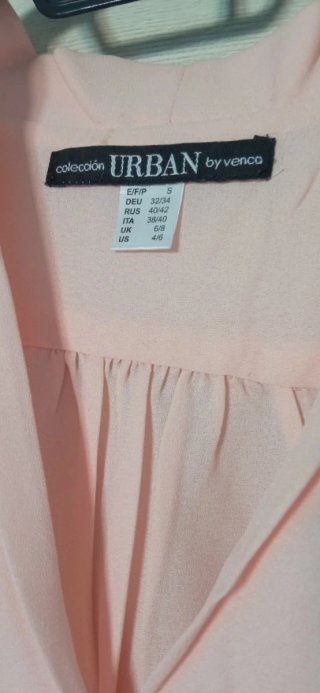 Como Nueva ‼️  Camisa Rosa Elegante Mujer Venca S