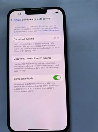 iPhone 13 128GB Negro salud de batería 84%