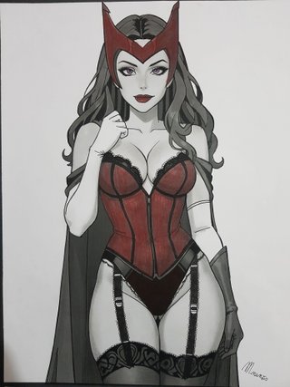 Disegno Scarlet Witch - Carta