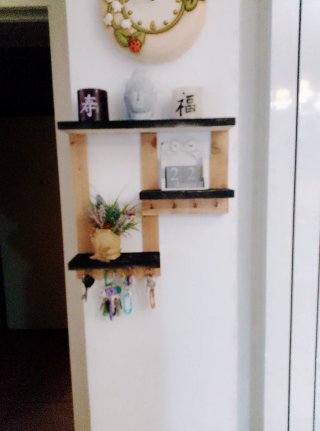 Portachiavi da parete in legno