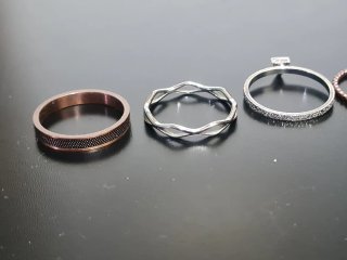 Anillos iXXXi combinados oro y plata