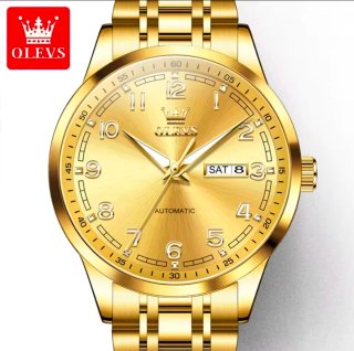 Reloj Olevs Automático Dorado Hombre