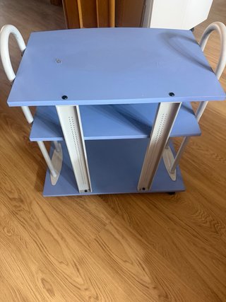 Mesa auxiliar 3 estantes 64x40x76