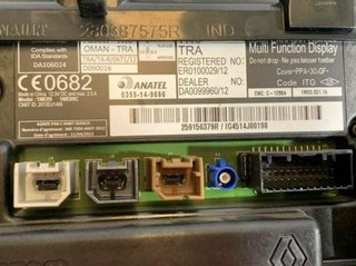 61234 pantalla gps 259156379r renault captur i 1.2