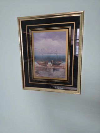 Cuadro de nudos marineros decorativos