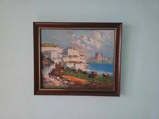 Cuadro de nudos marineros decorativos