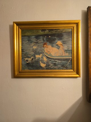 Cuadro de nudos marineros decorativos