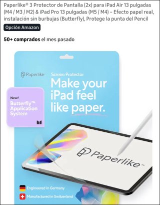 iPad Air 13 Pro Protector Paperlike