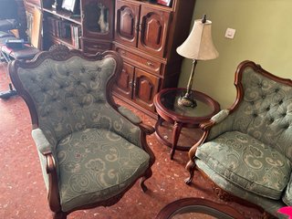 Conjunto Salón Luis XIV: Sofá, Sillones y Mesa