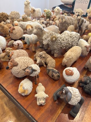 Colección de ovejas decorativas
