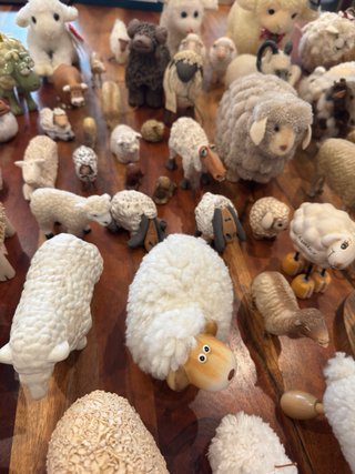 Colección de ovejas decorativas