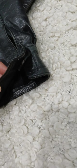Chaqueta de cuero negra