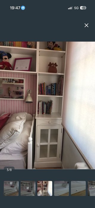 Cama nido blanca con cajones