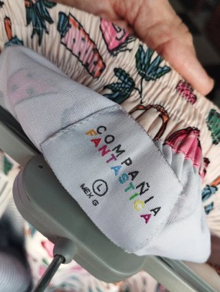 Falda estampada multicolor talla única