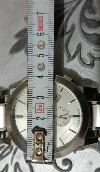 Orologio Burberry Chrono BU9351 Uomo Argento Bianc