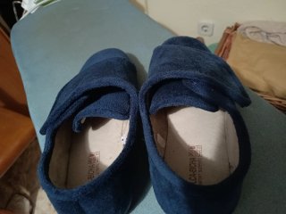 Zapatillas de casa azules para hombre