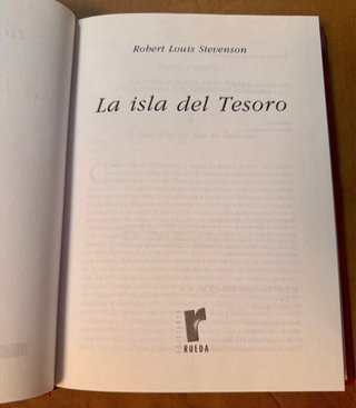 Libro: “La isla del tesoro” de Robert Louis