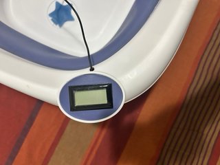 Bañera Bebé Plegable con Termómetro