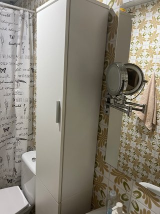 Armario auxiliar baño blanco