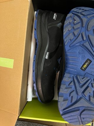 Zapatos de trabajo FORLI negros y azules
