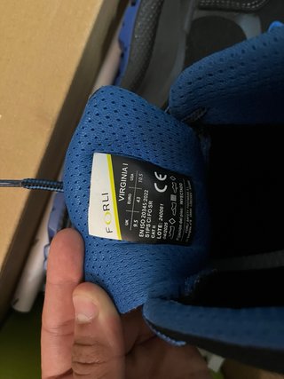 Zapatos de trabajo FORLI negros y azules