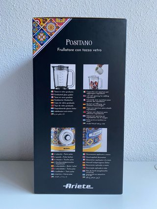Batidora de Vaso Ariete Positano 1000W – NUEVA